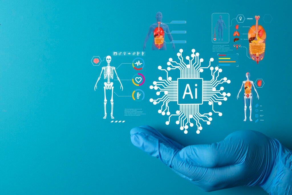ai in healthcare: medical technology and digital diagnosis concept.